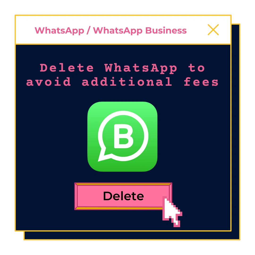 Delete WhatsApp illustration by gosimless