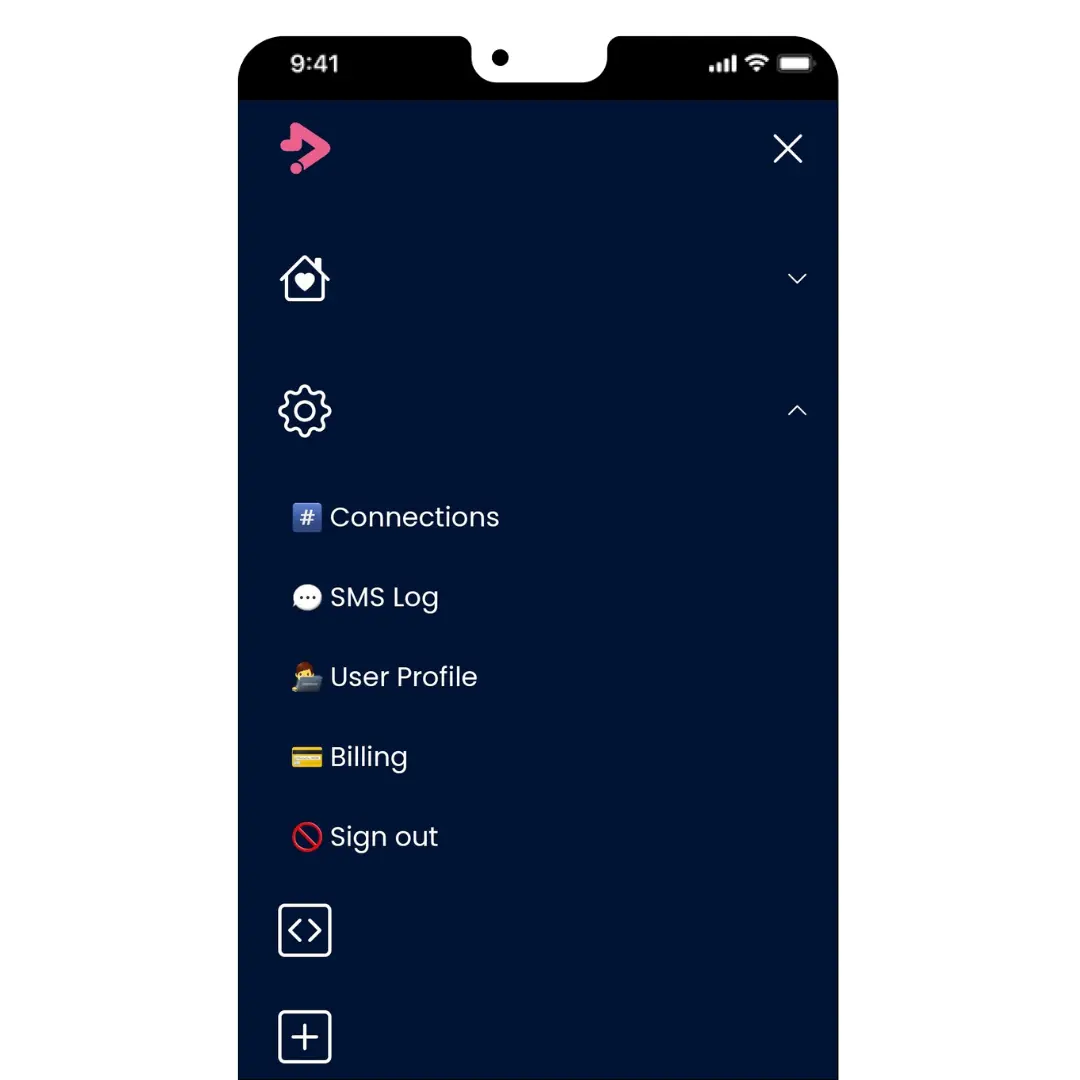 gosimless control panel to manage virtual numbers.