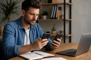 Add another phone number to whatsapp
